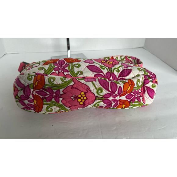 Vera Bradley Pink and Orange Floral RETIRED Lilli Bell Small Shoulder Bag - Picture 6 of 9